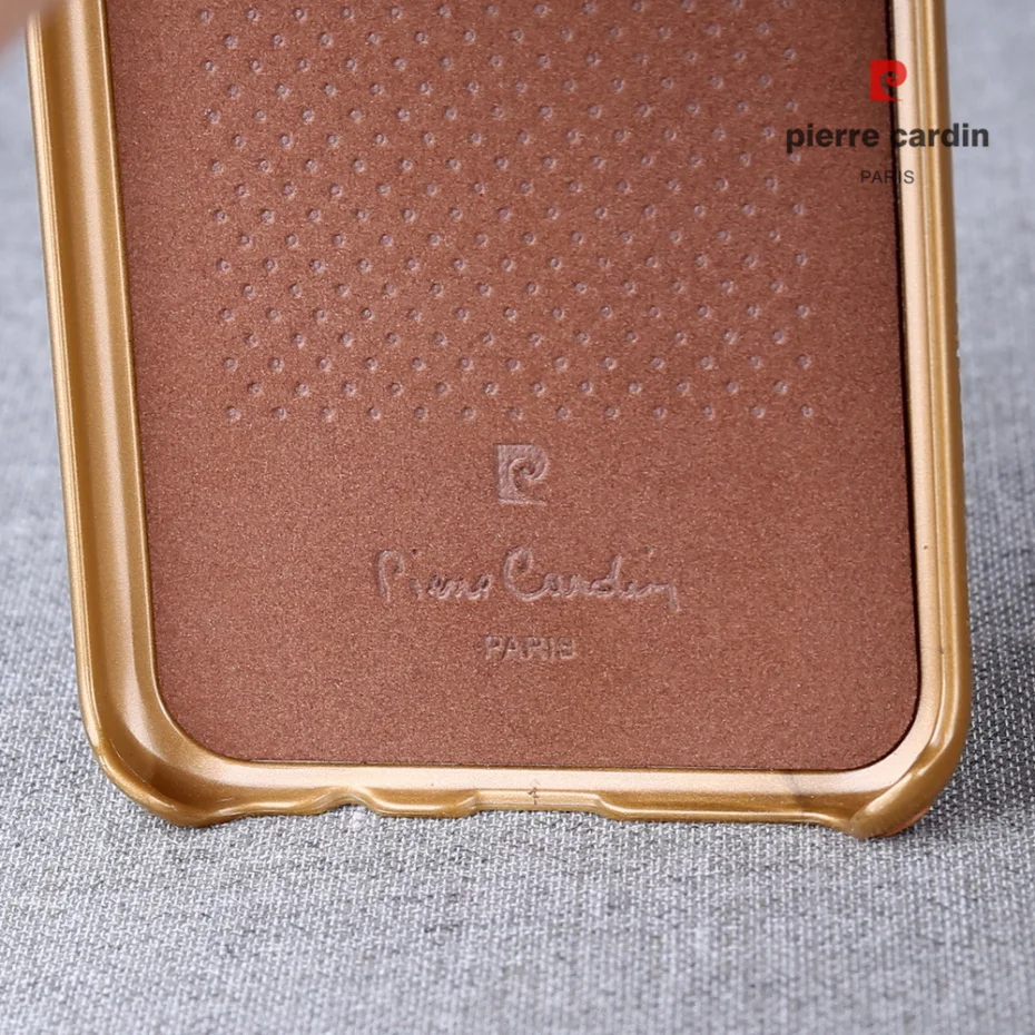 Чехол Pierre Cardin из натуральной кожи для samsung Galaxy S8/S8 Plus, роскошный тонкий жесткий чехол с металлическим логотипом для samsung S8, сумка