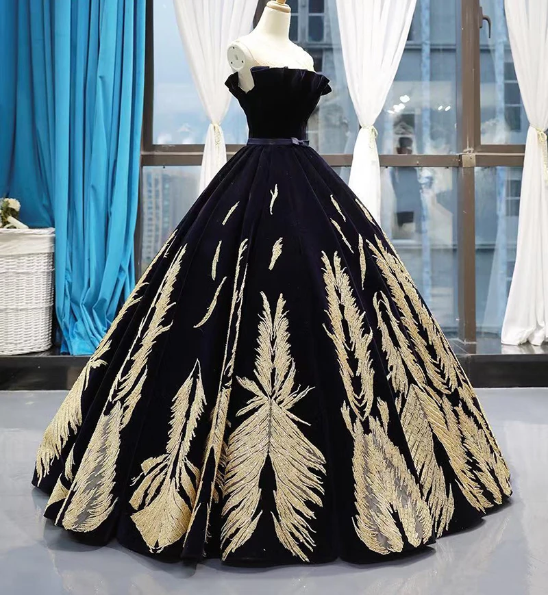 RSM66741 black special evening dresses long o-neck sleeveless lace up back prom dress floor length ball gown ladies dresses 2019
