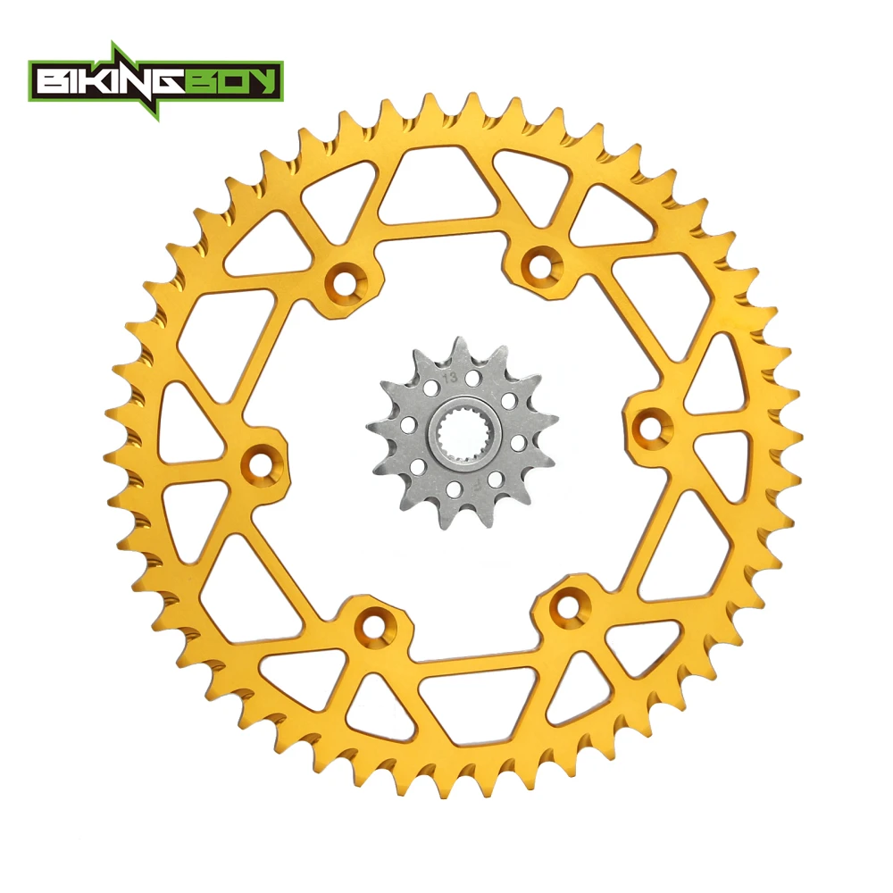 BIKINGBOY передняя 13T Задняя 48T 49T 50T 51T 52T звездочки 520 120L X ring цепь для Suzuki RM 125 01 08 RMZ Z 250 07