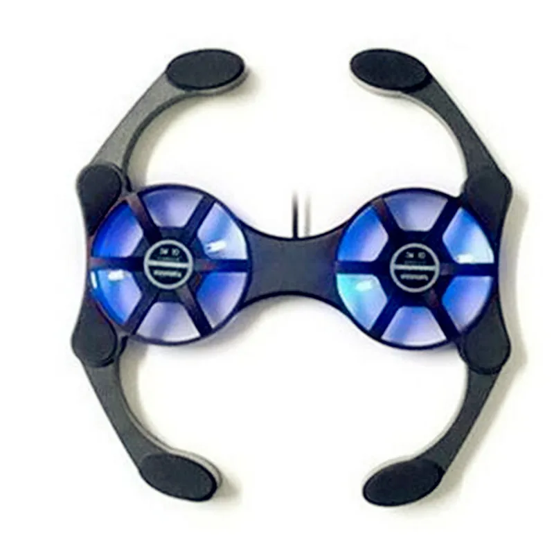 

2019 New Mini Octopus Colorful blue light Notebook Fan Cooler Cooling Pad For 7"-17" Laptop laptop cooler Double Fans USB Port