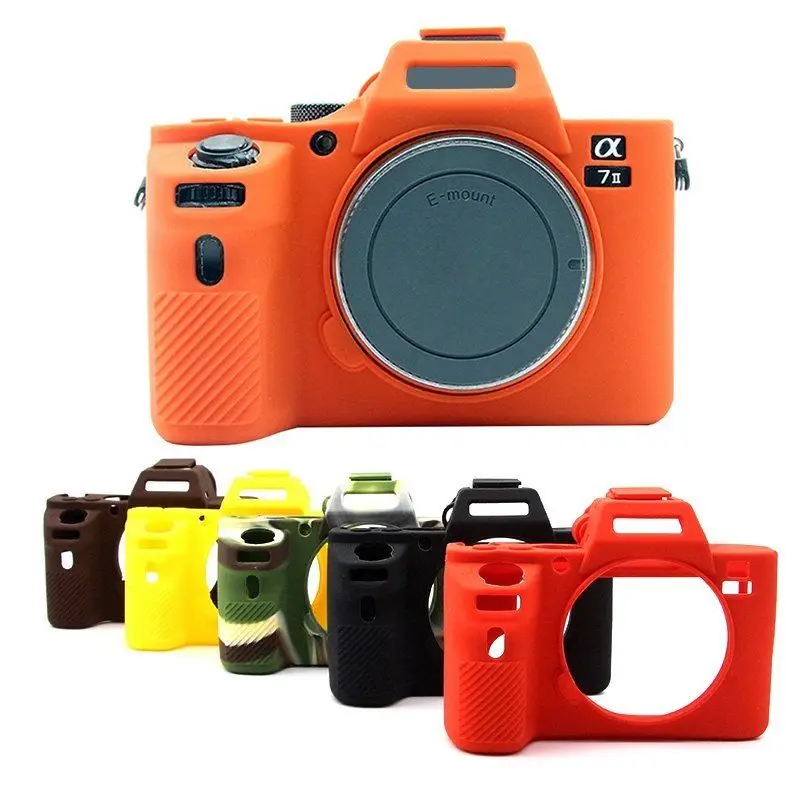 

Soft Silicone Camera Case Protection Housing Cover Bag For Sony A7II A7R Mark 2 A7RII A7 II Rubber Body Cover Skin
