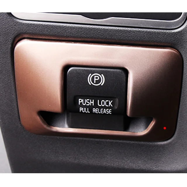 One Piece Stainless Steel Electronic Parking Brake Auto Hold Car One Piece Stainless Steel Electronic Parking Brake Auto Hold Car Cover Sticker For Volvo S60l S80
