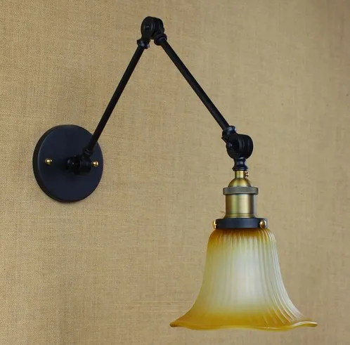 Buy Loft Style Vintage Wall Sconces Edison Industrial Wall Lamp Stair Arm Wall Light Fixtures For Home Lighting Lamparas De Pared