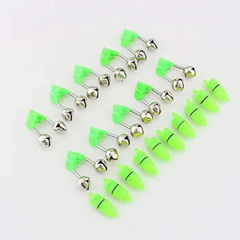 

10pcs LED Flash Light Night Electronic Fishing Bite Alarm Finder Lamp Double Twin Bells Tip Clip On Fishing Rod Tackle AI88