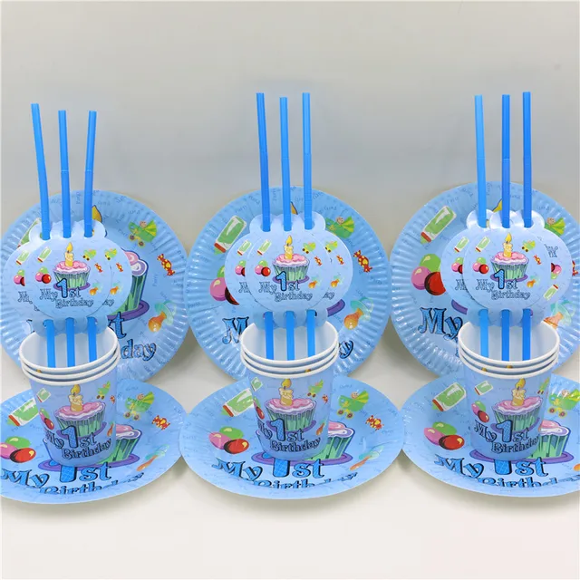 Kid Boy Baby Shower Happy Birthday Party Decoration 1st Party