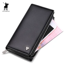 Luxury Brand WilliamPOLO 2017 Men Coin Purse Bolsa Feminina Zipper Wallet Solid Card Holder Purses Coin