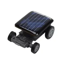 Высокое качество Наименьший Мини автомобилей солнечных батарей Мощность игрушки Car Racer Обучающие Гаджет детский Игрушечные лошадки