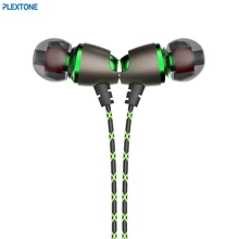 PLEXTONE X50M Магнитные Спорт В Ухо Наушник Стерео Шумоподавлением Bass Гарнитура 3.5 мм Разъем С Микрофоном Для Компьютера Мобильного Телефона к телефону для iphone 5s 6 6plus xiaomi