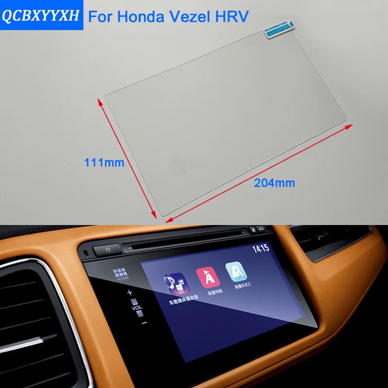 

Car Styling 9 Inch GPS Navigation Screen Steel Glass Protective Film For Honda Vezel HRV Control of LCD Screen Car Sticker