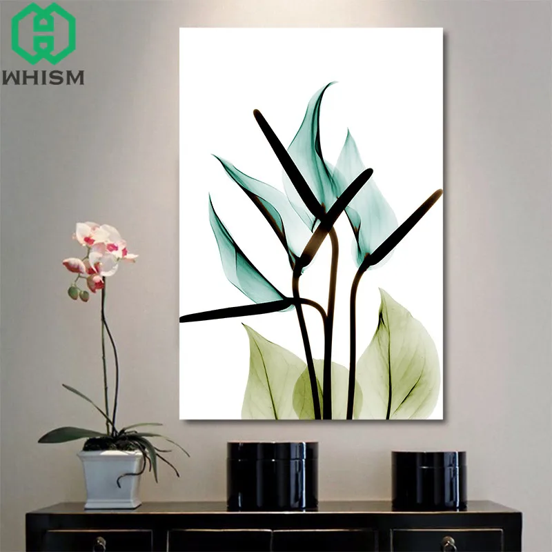 

WHISM No Frame Canvas Painting on the Wall Art Picture Living Room Decorative Posters and Prints Bedroom Flower Oil Paintings