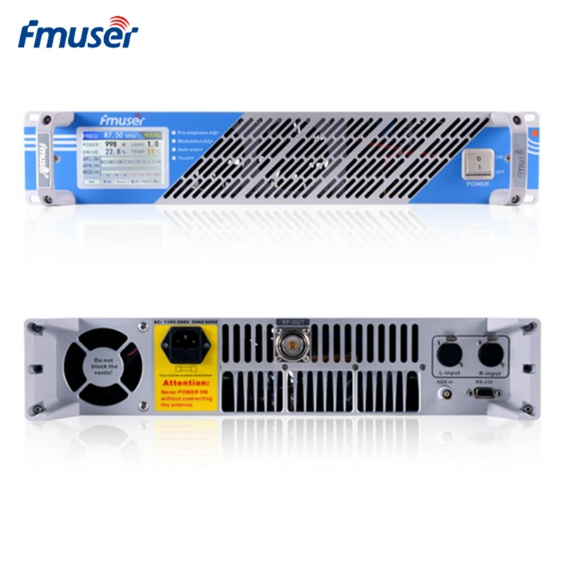 

FMUSER FSN-150T 150W 100 Watt FM Transmitter With Touch Screen FM Radio Transmitter Broadcast For FM Radio Station