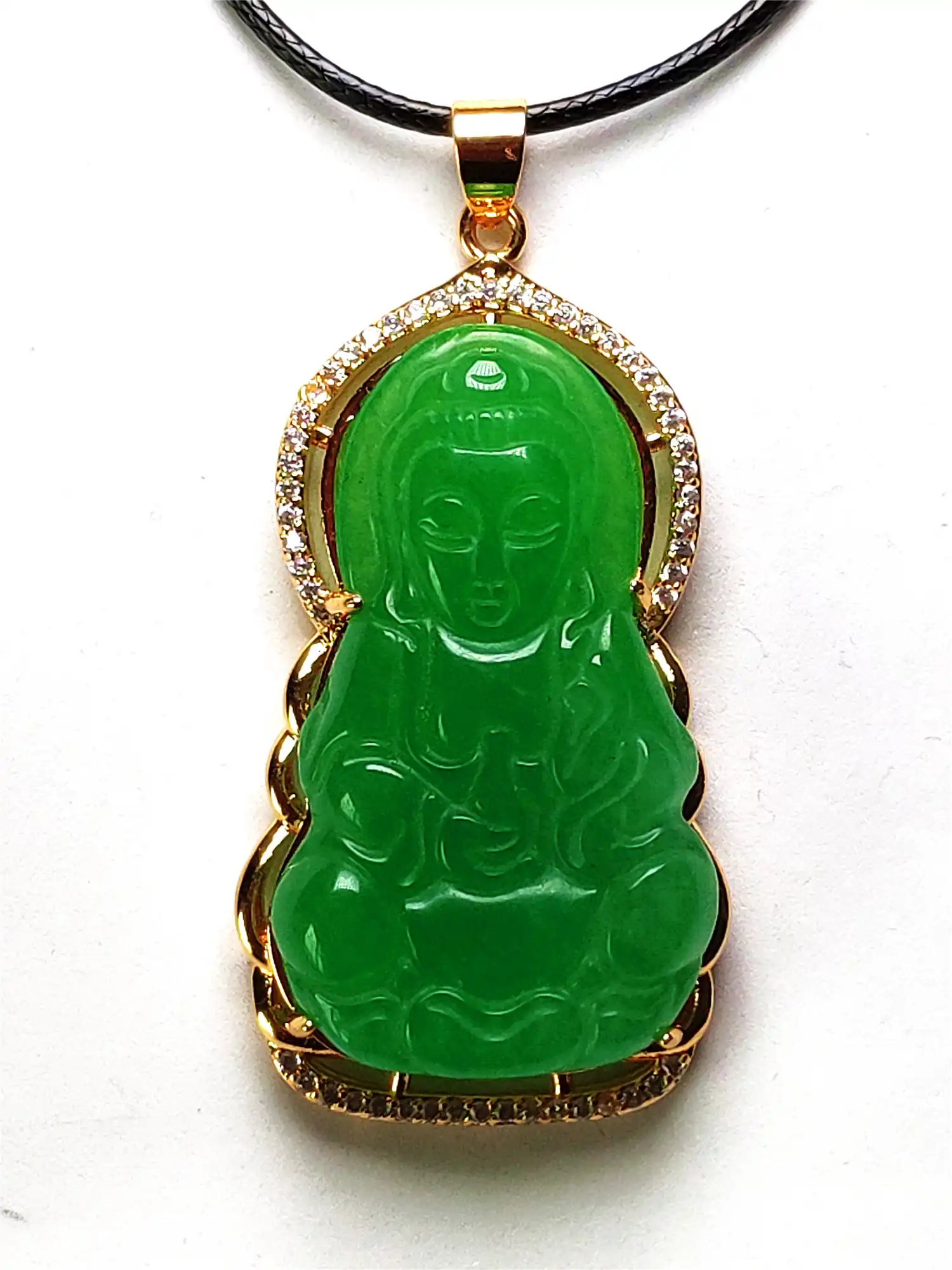 Buddha Jade Pendant Gold Outlet, 50 