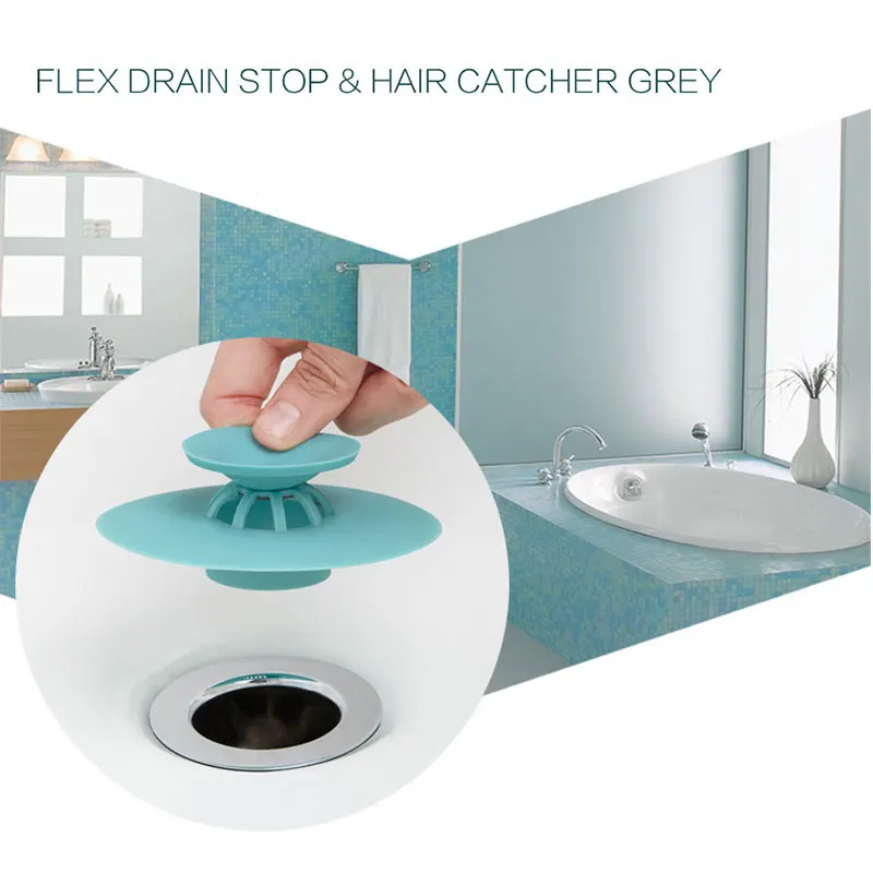 Резиновый уплотнитель силиконовая Раковина фильтр для Кухня слив в ванной Крышка для дренажа дуршлаг канализационных фильтр волос