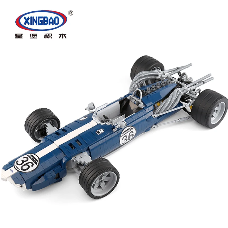 

DHL 1758PCS the Blue F1 Racing Car Set Building Blocks Bricks Educational Funny Toys Compatible Legoinglys Technic Kids Gift