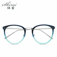Женские и мужские ретро очки для близорукости, оправа для женских очков, винтажные оптические очки, металлическая оправа, черные, синие