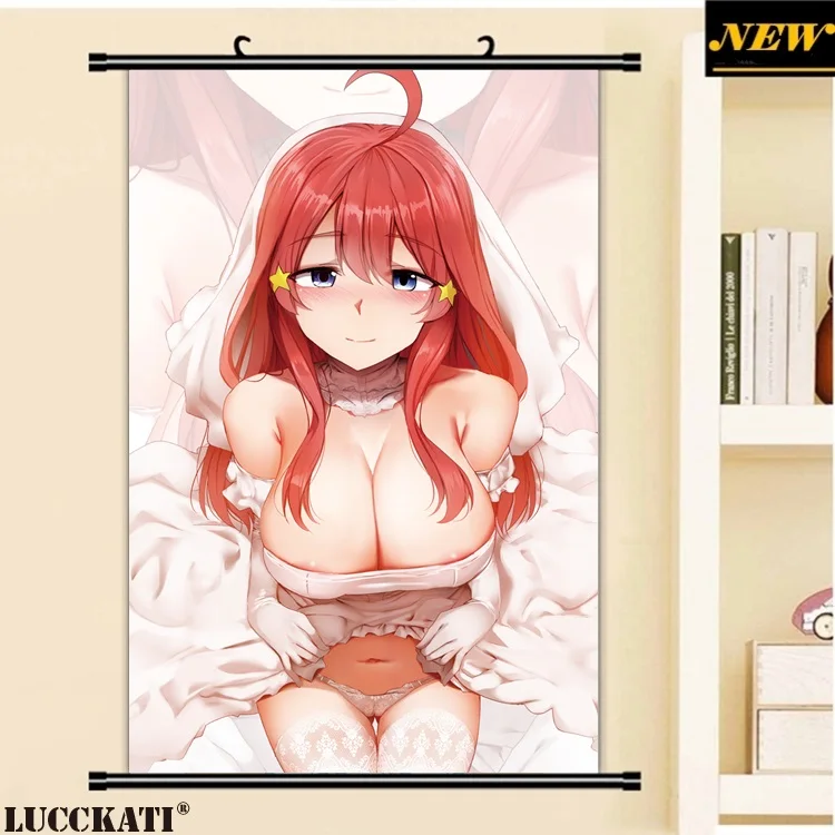 19 5-toubun_no_hanayome areola cameltoe dress ginhaha no_bra pantsu see_through skirt_lift thighhighs wedding_dress_副本