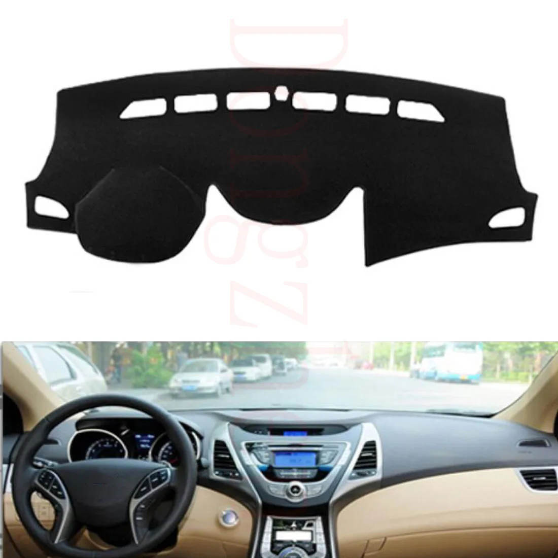 

Dongzhen Fit For HYUNDAI ELANTRA 2012 to 2015 Car Dashboard Cover Avoid Light Pad Instrument Platform Dash Board Cover