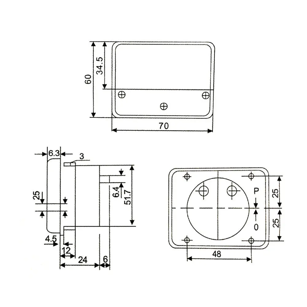 1 шт. Φ DC 0 10A Panel DH 670 type|Измерители тока| |