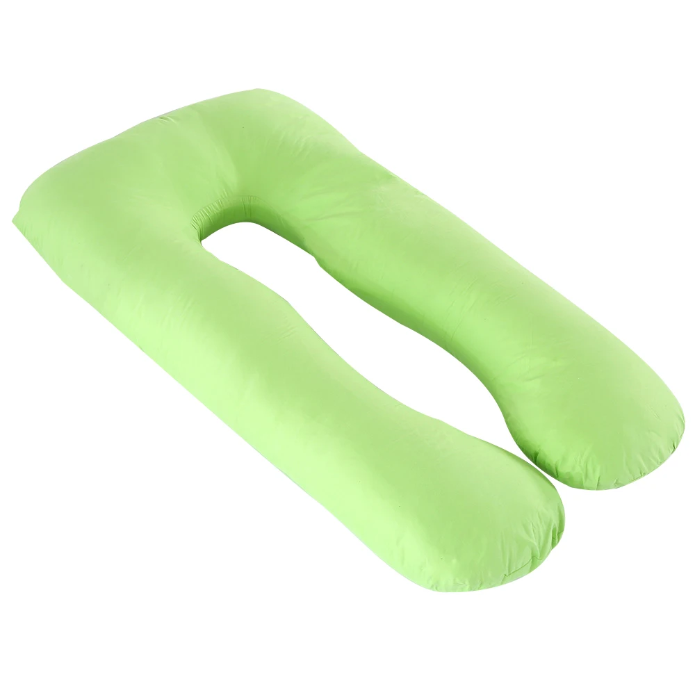 Новая подушка для сна для беременных с хлопковой наволочкой для женского тела u-образные подушки для беременных постельные принадлежности - Цвет: Green