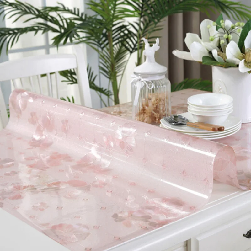 HAZY PVC Tablecloth Waterproof PVC Rectangle Table Cloths Coffee Table Mat Dining Table Mat Kitchen