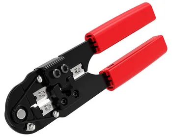 

100pcs Modular Crimper Crimping Cutting Striping Networking Wire Tool Kit Crimper Stripper for 8P8C rj45