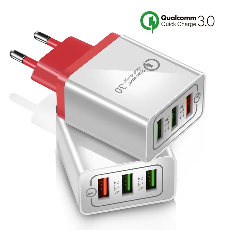 

Quick charge 3.0 Wall Charger for iPhone 6 7 8 Plus X For Xiaomi mi 8 QC3.0 Fast Charger for Samsung galaxy S7 S8 S9 Note 8 9
