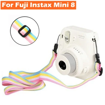 

Useful Adjustable Rainbow Camera Shoulder Strap Belt Sling for Fujifilm Fuji Film Instax Mini 8 for Polaroid PIC-300P Accessory