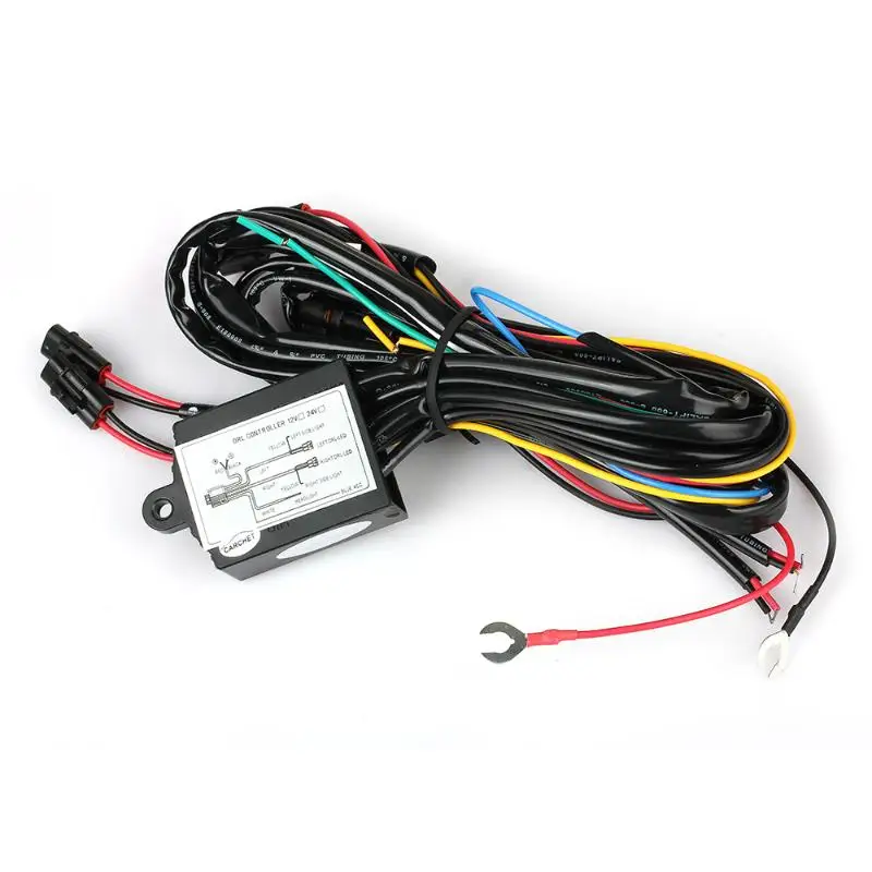CARCHET LED Daytime Running DRL Fog Light Relay Harness Control