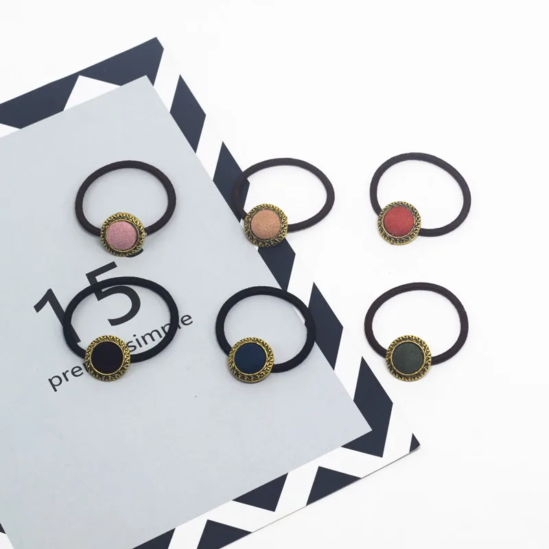 Temperament Simple hair ring Vintage Fabric Hair Accessories Jewelry