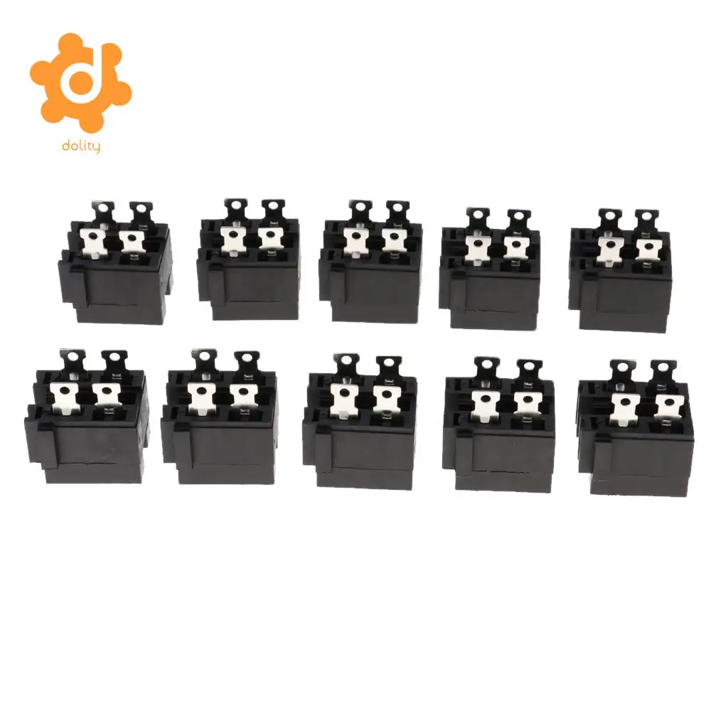10 Pieces Car Boat Circuit Protection 32V 30A ATO Blade Fuse Box Dual Holder