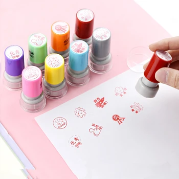 

Auto tinta escuela maestro Escuela escuela niños regalo sello dibujos animados niños plástico Professional custom text LOGO