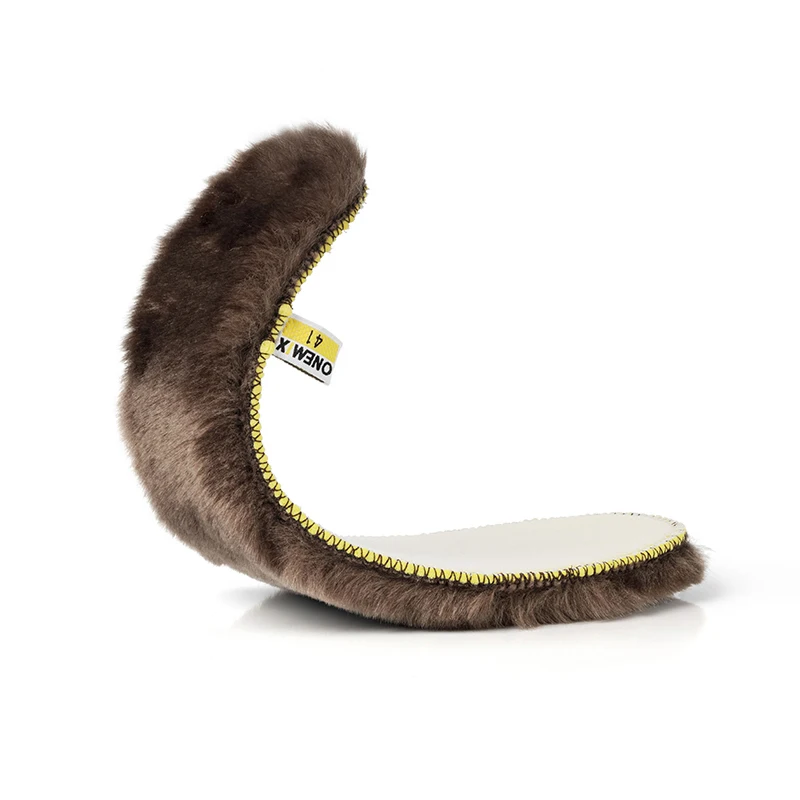 ONEMIX Winter Fur Insole Deodorant Insoles For Snow Boots Shoes Warm Insole Health Insert Shoes Pads Massage Pads For