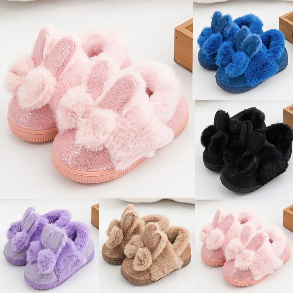 

CHAMSGEND Baby Leater Bowknot Rubber Soft Sole Snow Boots Soft Crib Shoes Toddler Boots 2018 Sept25