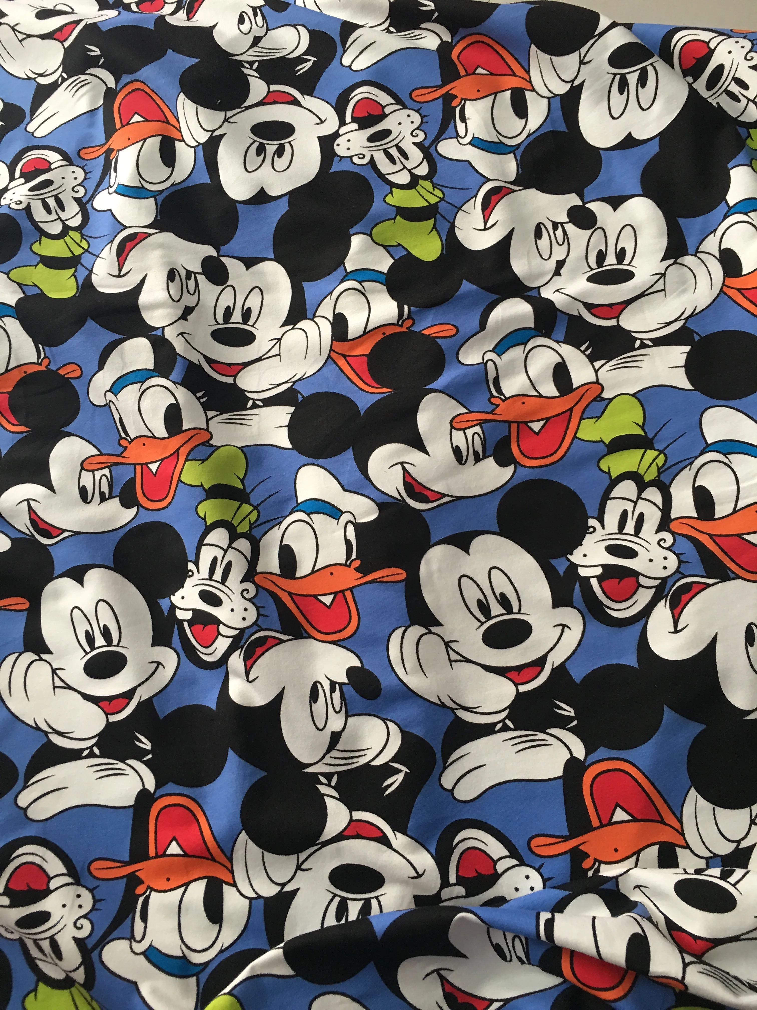 

50*170m mickeyterry Knit cotton fabric for Patchwork cloth DIY Sewing baby girl Sweatshirt shirt clothes