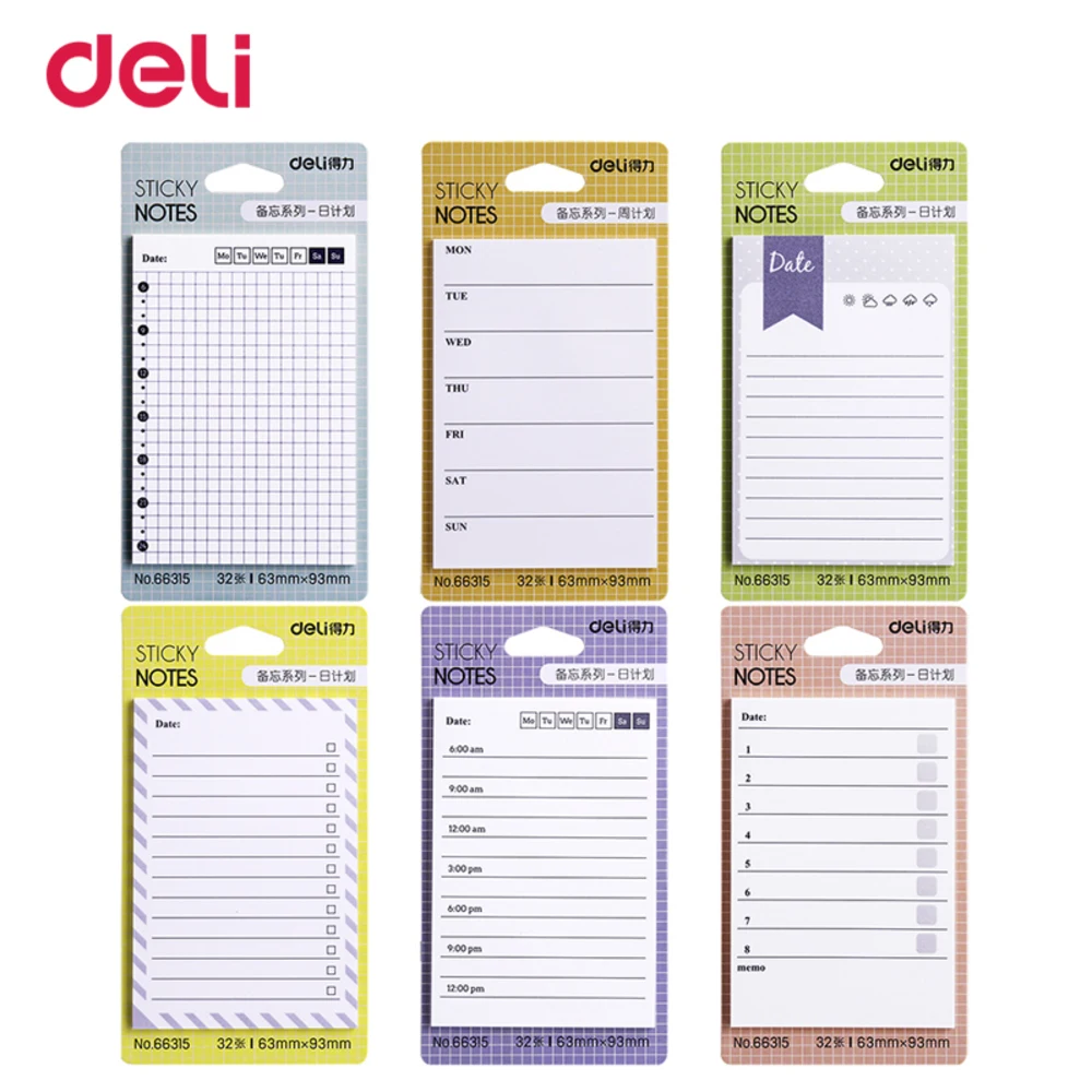 

BP 6 style cute weekly planner memo pad office school supply kawaii notes post it sticker scrapbook agendas scheduler WJ-SMT125