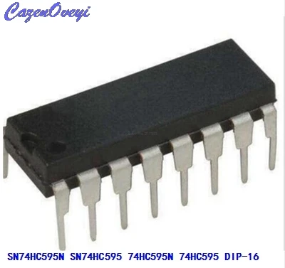 

10pcs/ SN74HC595N SN74HC595 74HC595N 74HC595 DIP-16 Counter Shift Registers Tri-State 8-Bit new original In Stock