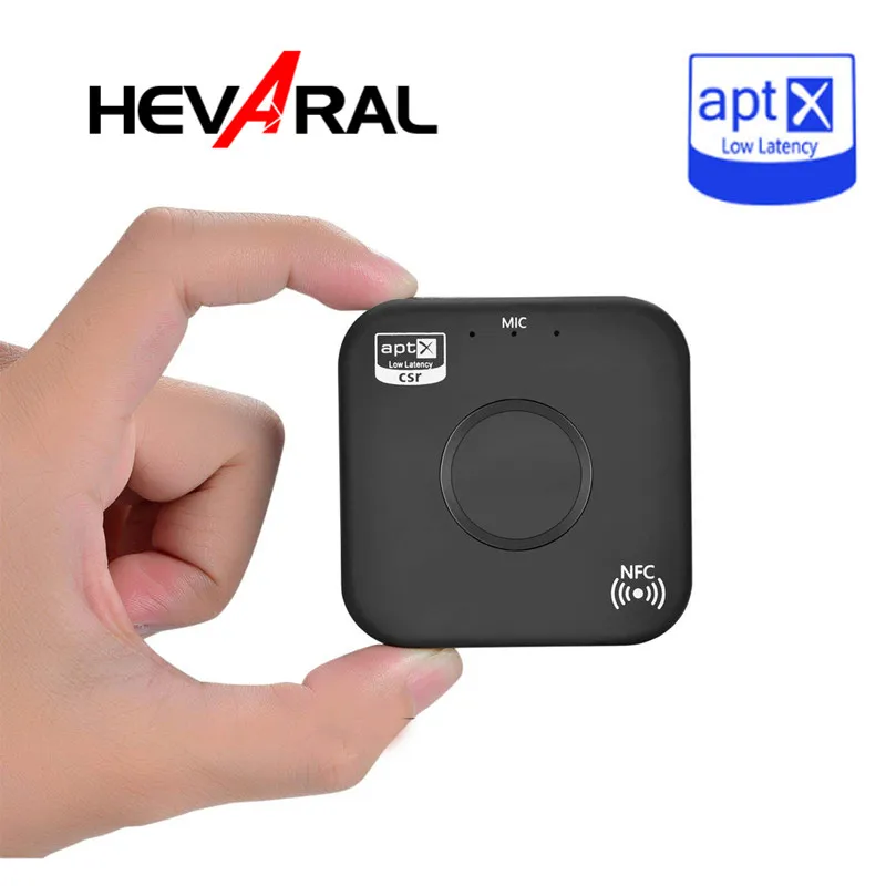 Bluetooth ресивер Hevaral APTX 3 5 мм адаптер 4 2 NFC Hi Fi стереозвук громкая связь автомобильный