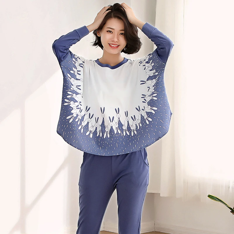 

Brand New 100% Cotton Pajama Sets Elegant Women Pijamas Pajama Sets Ladies Pink Sleepwear Mujer Pyjamas Set Casual Home Clothing