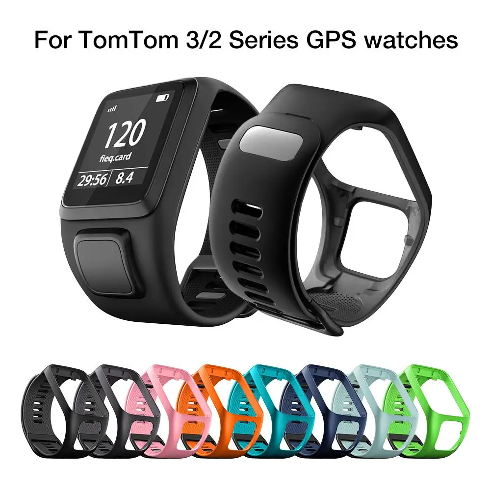 Силиконовый сменный ремешок для наручных часов Ремешок TomTom 2 3 серии Runner Spark GPS