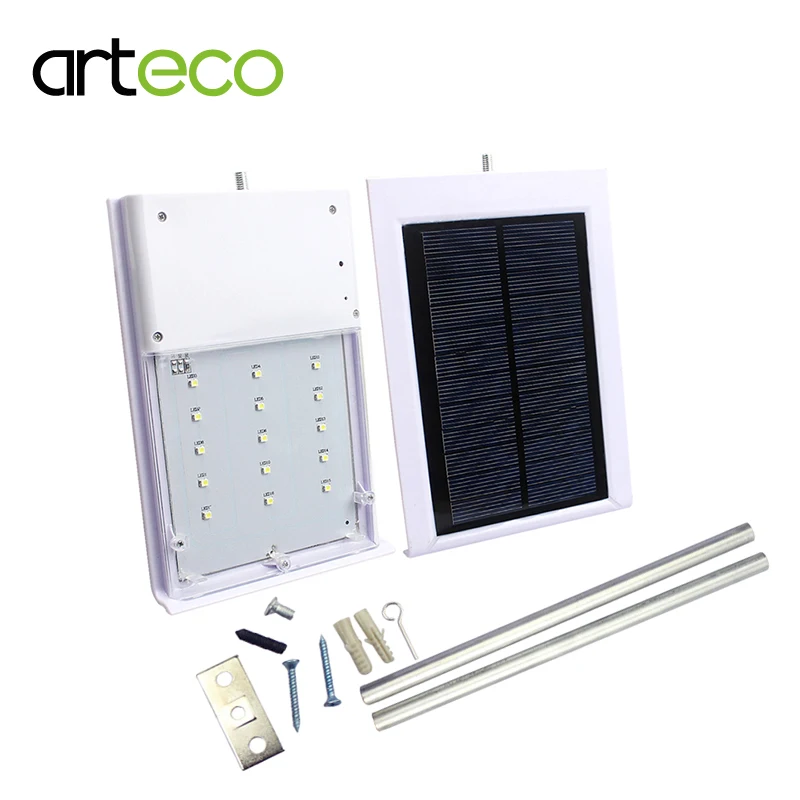 

Ultra thin 15LEDs Solar Street Light Waterproof Outdoor Garden Solar Lamp High Lumen Wall Light Auto ON/OFF at Night