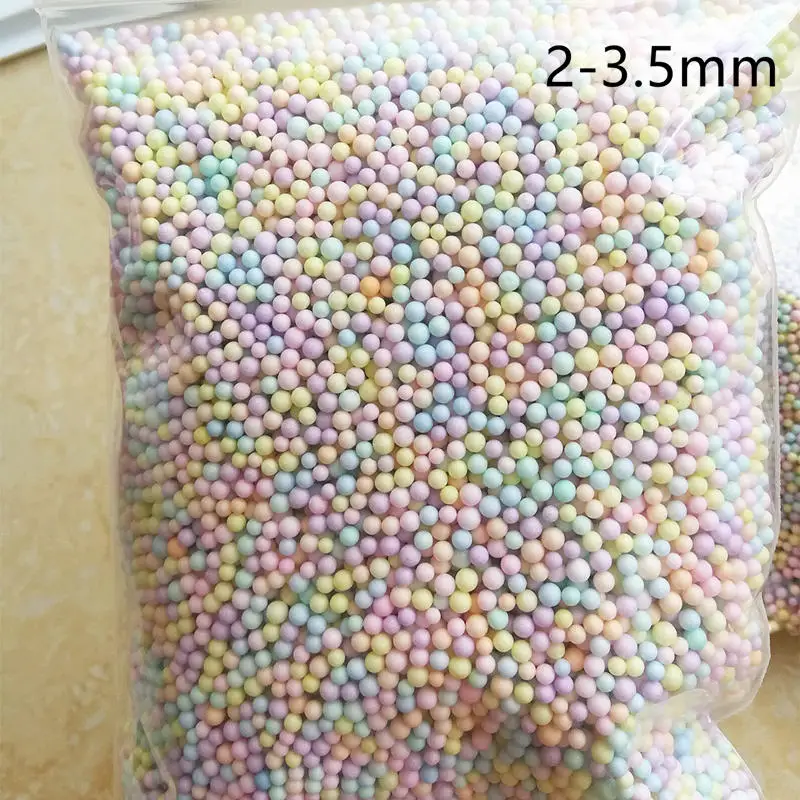 250 г 2-3,5 мм без кровотечения пенополистирол пенопласт пластиковые мини-шарики DIY разные цвета украшения - Цвет: Mix 250g