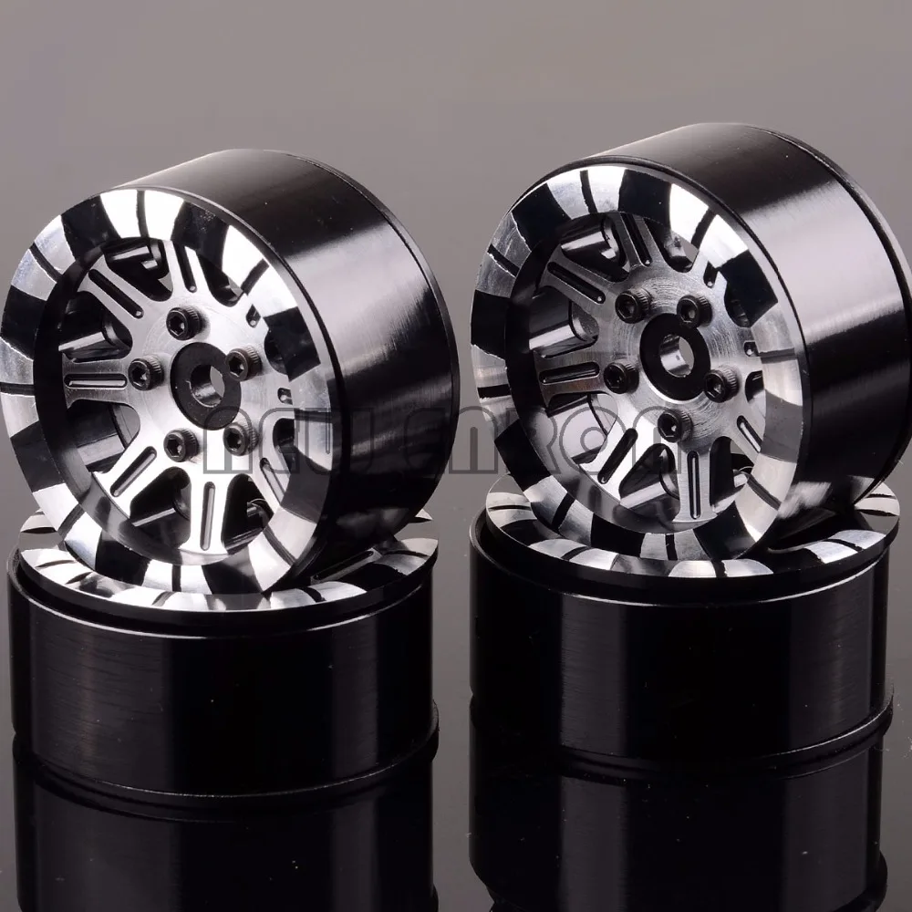 

1/10 CNC Aluminum 1.9" Beadlock Rims 1069 For RC 1:10 Rock Crawler D90 TRX-4 TRX4