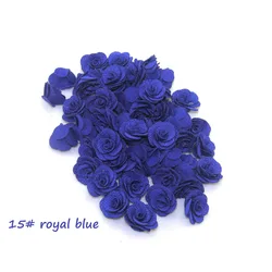 24 - Piece Chiffon Camellia Flower Set for DIY Crafts and Home Decor (15 royal blue)