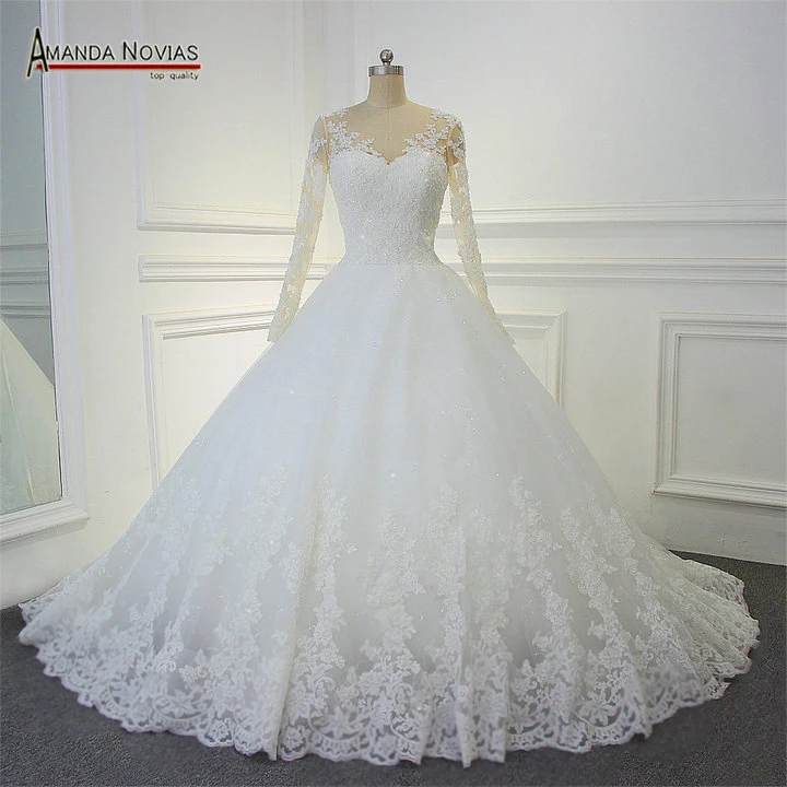 Customer Order Amanda Novias Lace Wedding Dress Sleeves In Wedding
