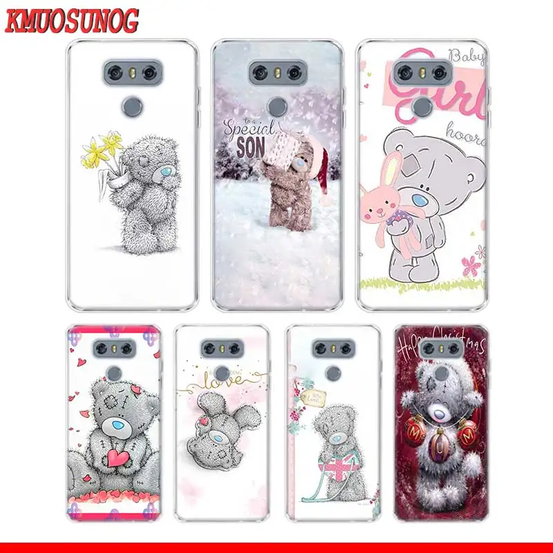

Transparent Soft Silicone Phone Case Cute Me To You Bear for LG Q7 Q6 V40 V30 V20 G7 G6 G5 ThinQ Mini Plus