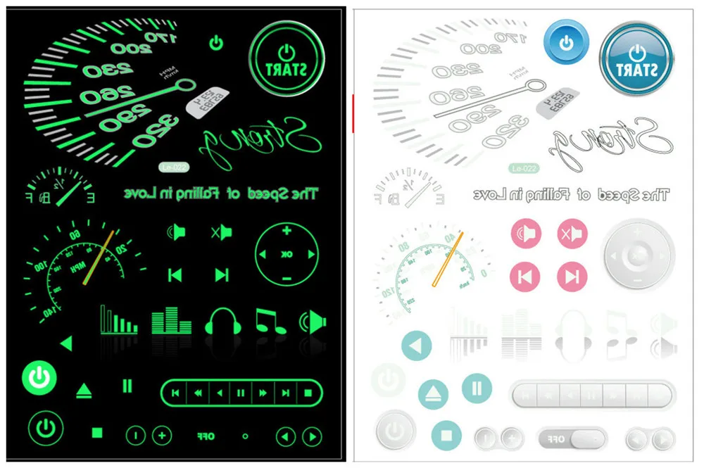 Горячий Символ татуировки Стикеры зеленый Водонепроницаемый одноразового забавные элементы татуировки Стикеры Светящиеся в темноте игрушки
