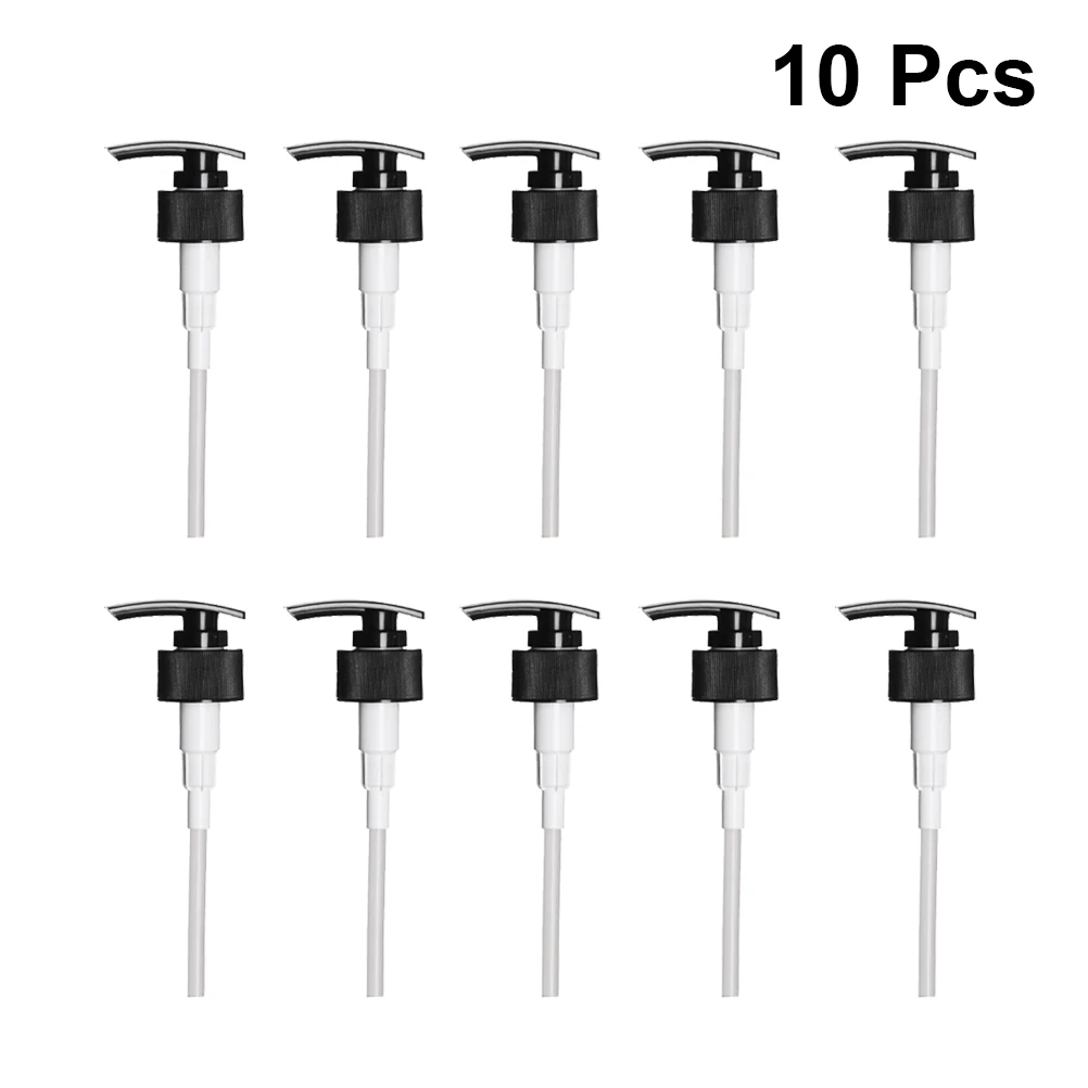 

10pcs Plastic Lotion Dispenser Pump Travel Bottle Pump For Shampoo Hand Soap Bottles Accessories(Black 28mm)
