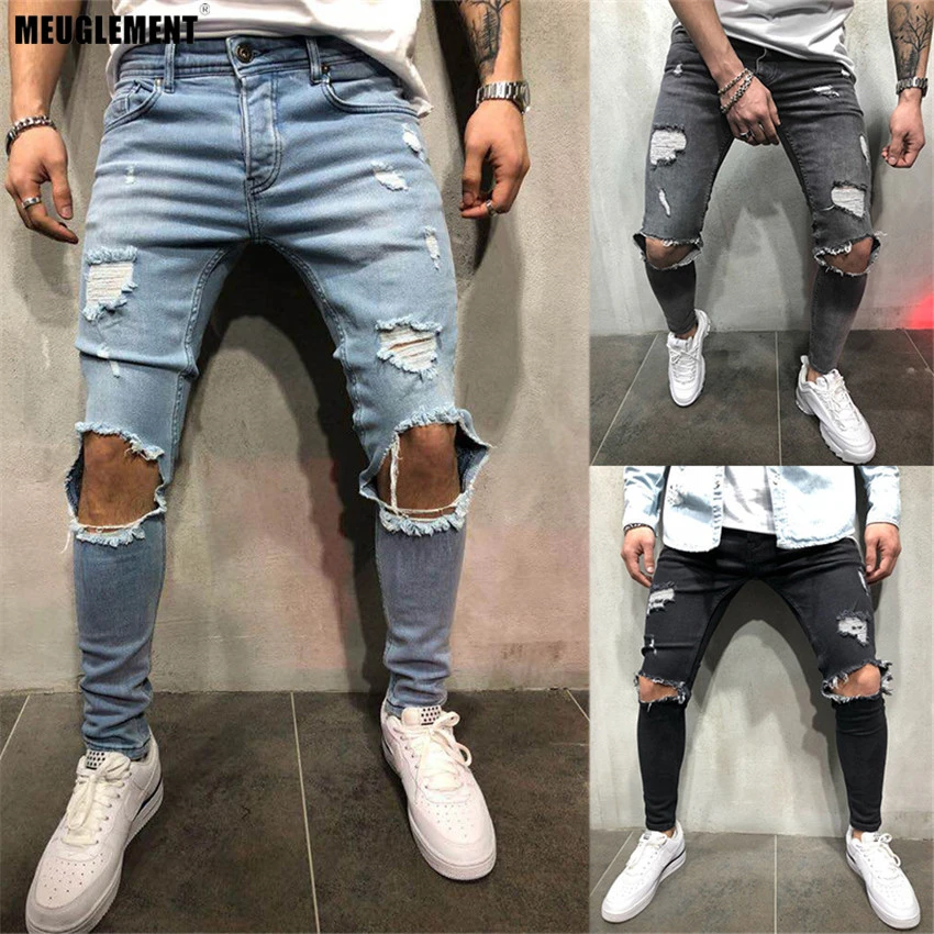 ankle length skinny jeans mens