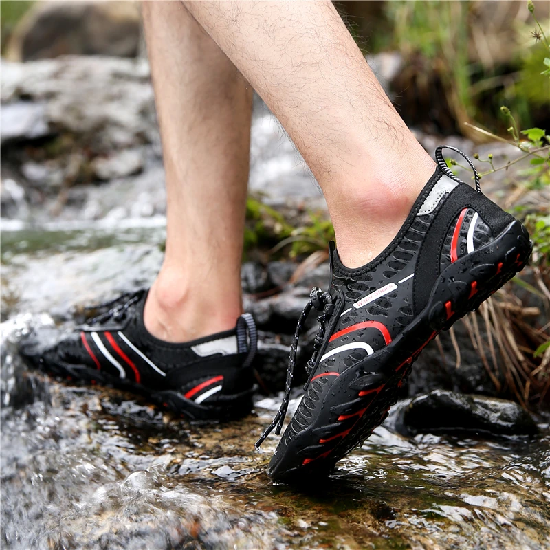 Летняя водонепроницаемая обувь женщина болотных пляжные шлепанцы акваобувь сникерсы Для мужчин босиком обувь для плавания носки для