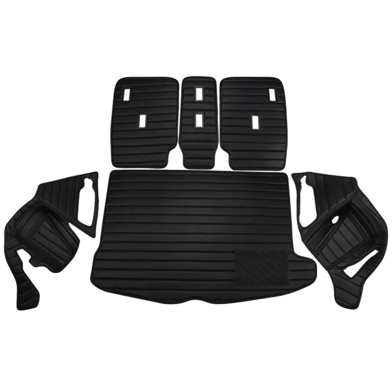 

Carbon Fiber Printed Car Cargo Liner Rear Trunk Protection Mat Leather Pad For Mini Cooper Countryman F60 Styling